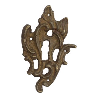 Mid 20th Century Art Nouveau Bronze Door Keyhole Cover For Sale