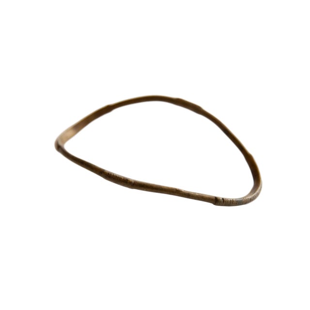 Early 20th Century Antique African Bronze Curved Artifact For Sale - Image 5 of 5