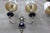 1940s French Art Nouveau Wall Sconces in Cobalt Blue Glass, 1940s, Set of 2 For Sale - Image 5 of 11