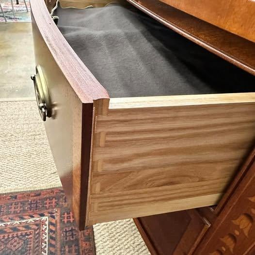 Brass Federal Style Sideboard by Ethan Allen With Inlay For Sale - Image 8 of 8