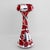 Metal Antique Art Nouveau Cranberry Glass & Silver Overlay Vase For Sale - Image 7 of 13