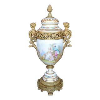 19th Century Bronze Figural Mounted Sevres For Sale