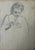 Heinrich Pforr, Collection of 6 Drawings on 4 Sheets Woman Handicrafts, 1920s, Pencil For Sale - Image 6 of 12