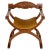 This Italian walnut Savonarola chair was designed in the 1950s.