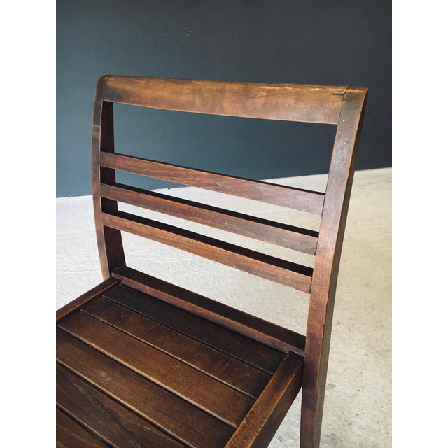 Reconstruction Dining Chair attributed to Rene Gabriel, France, 1940s For Sale - Image 12 of 18