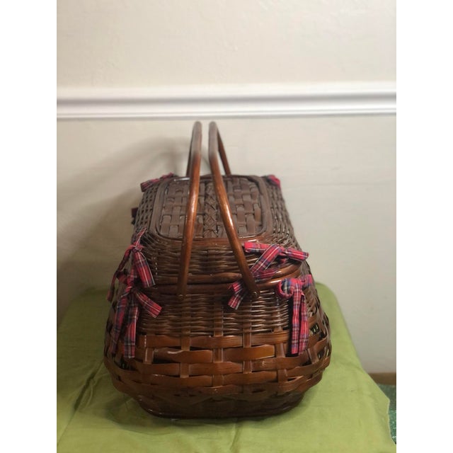 Vintage Picnic Time Picnic Basket Chairish