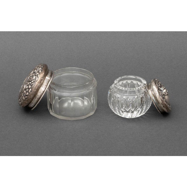 Sterling Silver & Cut Glass Vanity Accessories, 8 For Sale - Image 10 of 18