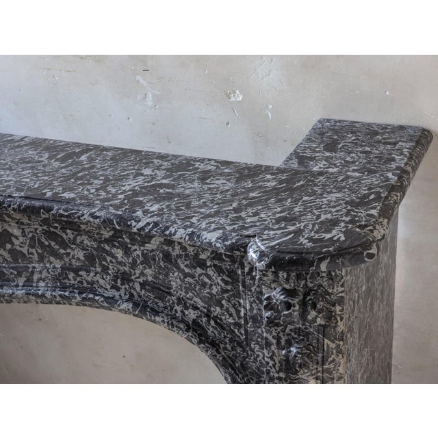 Large Antique Dutch Fireplace Mantel in St. Anne Marble For Sale - Image 4 of 13