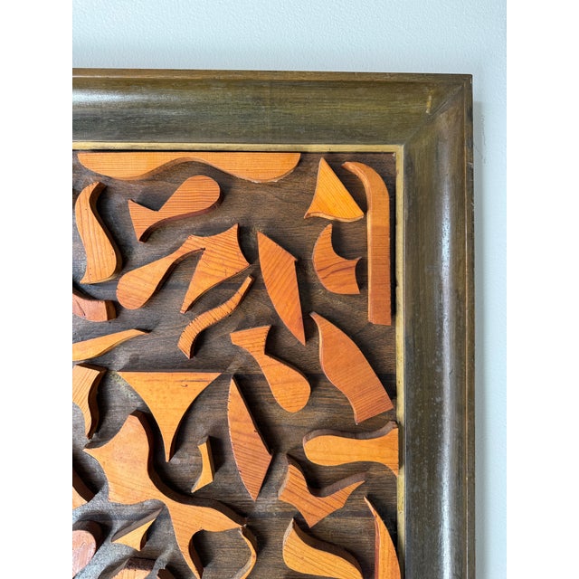 70's Mid-Century Abstract Cut Wood Wall Art/ Sold For Sale In Miami - Image 6 of 11