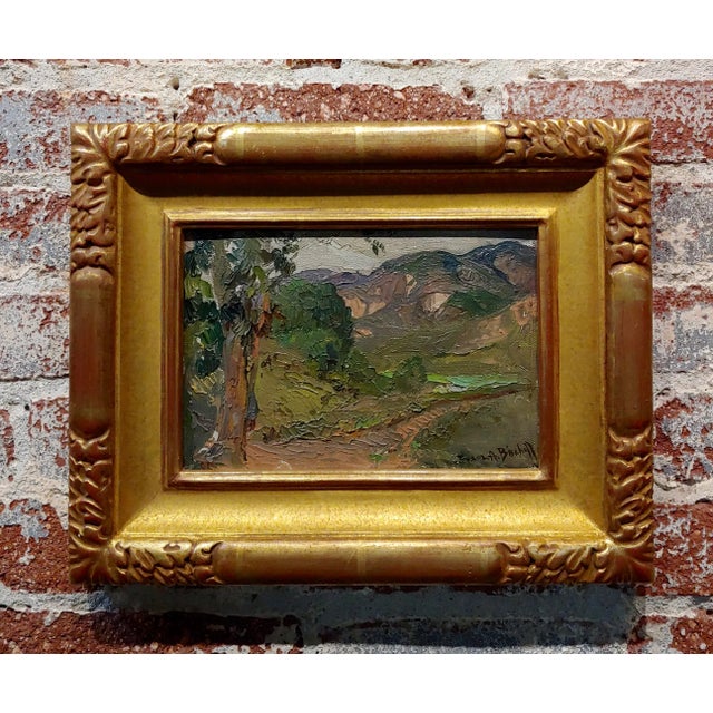 Franz Bischoff -View of Green Valley -C.1905 California Oil Painting For Sale - Image 9 of 9
