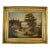 Antique Oil on Canvas in Lemon Gold Gilt Frame For Sale