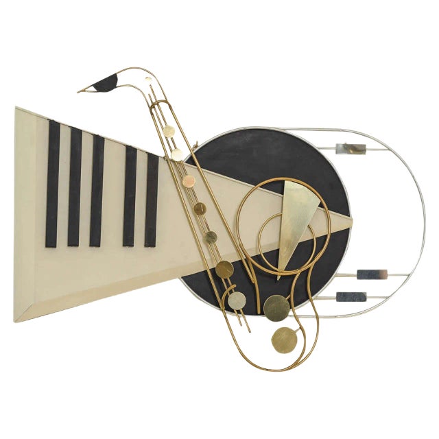 The Piano Wall-Mounted Sculptural Piece by Curtis Jeré, 1994 For Sale