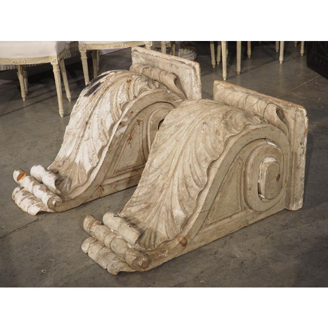 Pair of Large North Italian Wall Bracket Consoles, Circa 1800 For Sale - Image 14 of 18