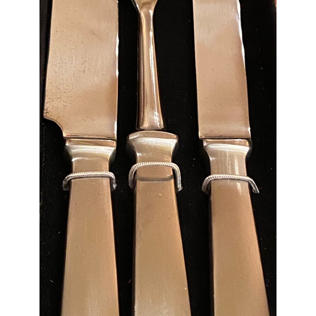 1960s Brand New 1960s Vintage Chef Pierre Hot Forged Stainless Steel Carving Set, Italy- 3 Pieces For Sale - Image 5 of 12