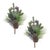 Rustic Pine Eucalyptus Pick (Set of 2) For Sale - Image 3 of 3