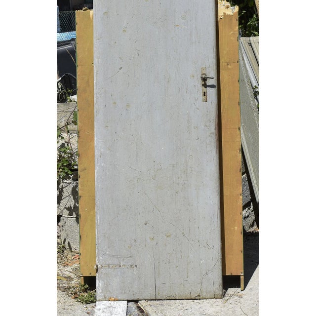 Italian Gray Painted Door, 1900 For Sale - Image 5 of 7