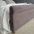 Not Yet Made - Made To Order Slipcovered Queen Size Bed in Brown Stone Washed Linen For Sale - Image 5 of 6