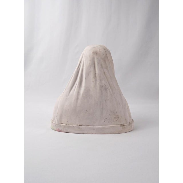 Art Deco Plaster Bust of the Virgin Mary after Raphael, 1911 For Sale - Image 5 of 11