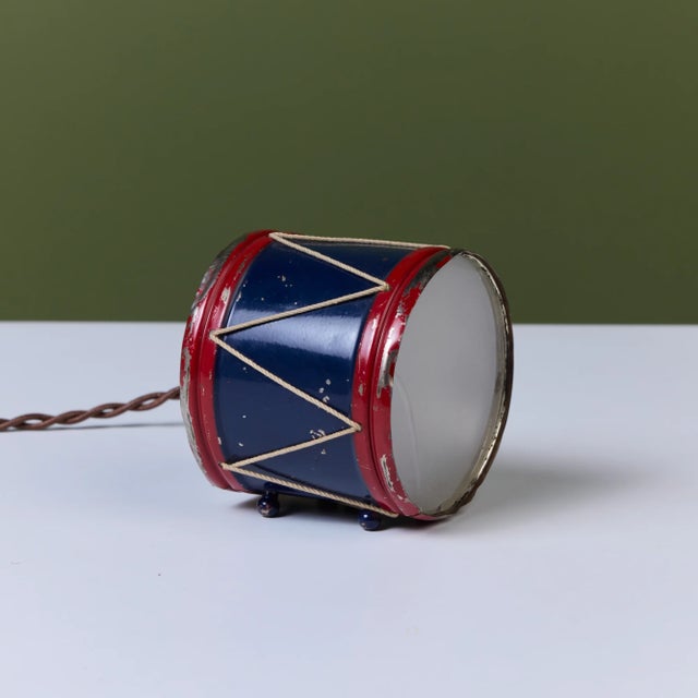1930s Petite Drum Lamp by Lurelle Guild for Chase Brass & Copper Co. For Sale - Image 11 of 11