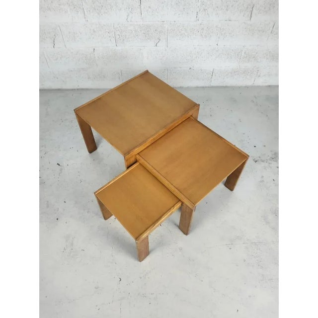 Wooden Coffee Tables 777 Model by Afra E Tobia Scarpa for Cassina, 1960s, Set of 3 For Sale - Image 6 of 11