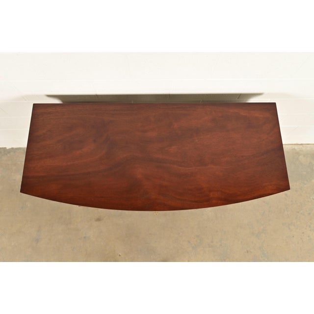 Baker Furniture Style Federal Mahogany Bow Front Sideboard Credenza or Buffet For Sale - Image 12 of 15