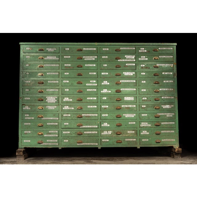 This massive industrial cabinet was recovered from a decommissioned foundry in Milwaukee, WI. The cabinet housed thousands...