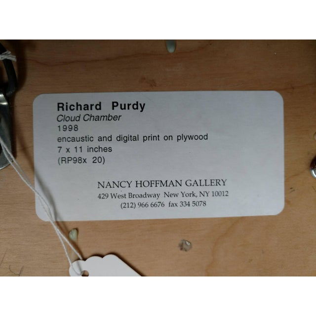 Encaustic and Digital Print on Plywood American artist, Richard Purdy, born in Chicago, IL, 1956. Received his B.F.A....