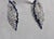 Natural 18k Gold Diamond 2.46ct Blue Sapphire Stud Earrings For Sale - Image 4 of 8