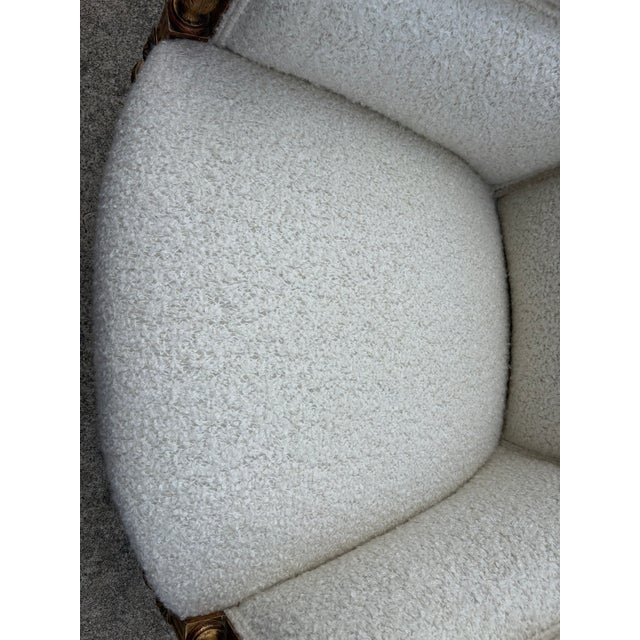19th Century French Louis XVI Style Giltwood Bergere For Sale - Image 17 of 18