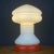 Vintage White Opaline Glass Table Lamp, Italy, 1970s For Sale - Image 4 of 11