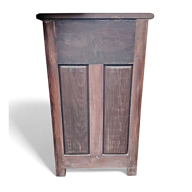 Louis XIII Style Secretaire in Oak and Walnut, 1890s For Sale - Image 6 of 10