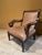 Wood Empire Revival Leather and Mahogany Library Armchair – Circa 1900 For Sale - Image 7 of 12
