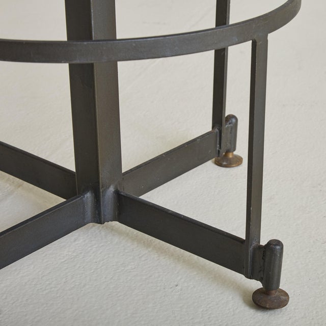 Metal Italian Modernist Stool in the Style of Ignazio Gardella, 1960s - 2 Available For Sale - Image 7 of 7