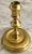 Beautiful pair of Colonial American candlesticks made from bell metal. Makers embossed markings on the bottom of each.