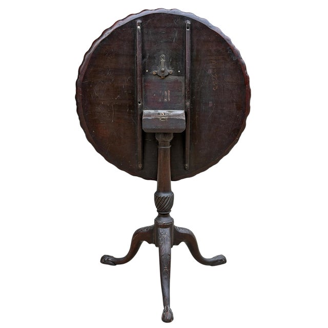 18th Century English Georgian Pie-Crust Tilt-Top Table For Sale - Image 17 of 18