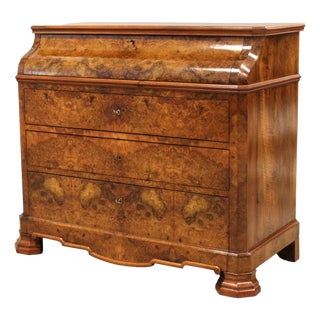 Walnut Drop-Leaf Chest of Drawers, 19th Century For Sale