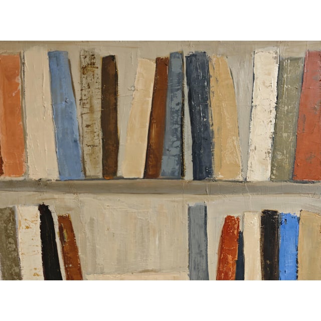 Paint Inspiration, Abstract Library, Contemporary Oil Painting, Framed by Sophie Dumont For Sale - Image 7 of 11
