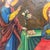 19th Century Greek Orthodox Annunciation Archangel Gabriel and Virgin Mary Icon Painting on Wood Block For Sale In Tampa - Image 6 of 10