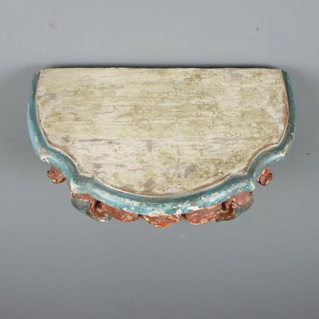 18th Century Drop-Leaf Console in Carved Wood For Sale - Image 3 of 9