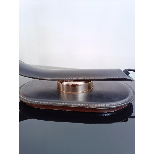 Cobra Leather Desk Lamp by Traso Milano, 1988 For Sale - Image 9 of 16