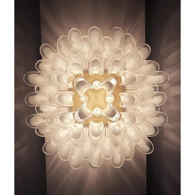 Vintage Italian Murano Glass Chandelier, 1982 For Sale - Image 11 of 13