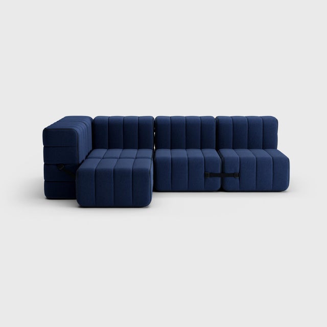 Not Yet Made - Made To Order Modular Three-Seater Sofa in Jet Fabric by Ambivalenz, Set of 9 For Sale - Image 5 of 18