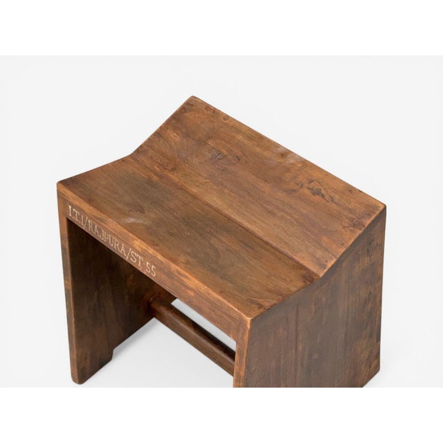 Pierre Jeanneret, Sewing Stools, Teak, Chandigarh, India, 1960s For Sale - Image 9 of 10