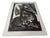 Gerhart Bettermann, 2 Cats, 1980s, Woodcut For Sale