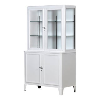 Vintage Iron Medical Cabinet, 1930s For Sale