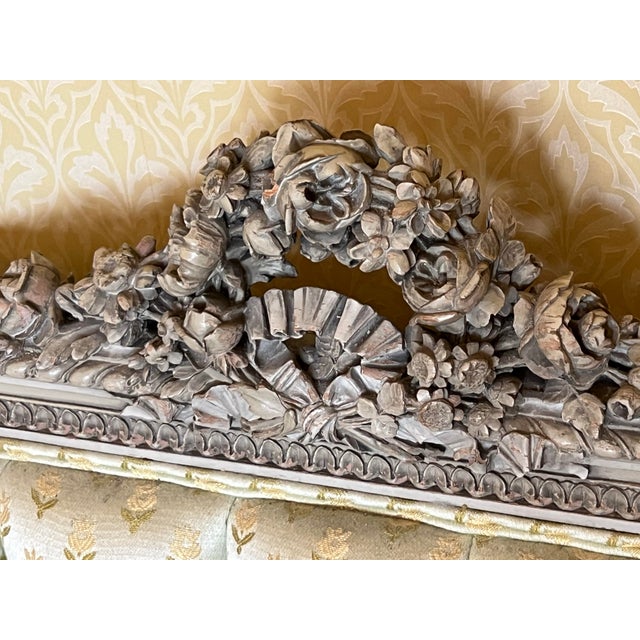 Wood 19'th C Louix XV French Beds a Set of 2 For Sale - Image 7 of 12