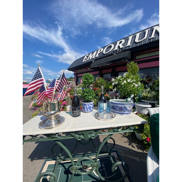 Metal 1980s Pastry Table Henry Link Wimbledon Collection For Sale - Image 7 of 12