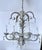 Hollywood Regency Vintage Gray 5-Light Hollywood Regency Palm Tree Chandelier Attributed to Hans Kogl For Sale - Image 3 of 11