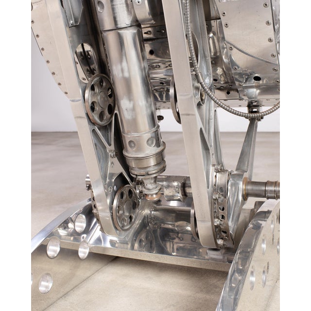 Martin-Baker Mk2 Ejection Seat, Polished Aluminum, Mid-Century Art For Sale - Image 14 of 18