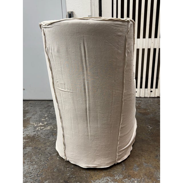 2010s Verellen Norah Slipcover Swivel Glider For Sale - Image 5 of 12